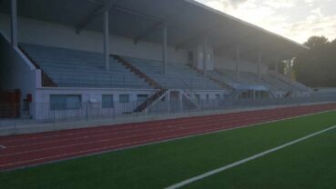La nuova pista di altetica con sensori magnetici del Bicocca Stadium